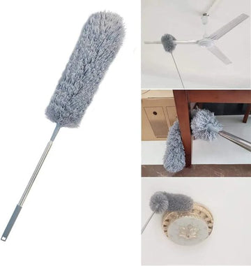 Extendable Microfiber Duster – 100” Long, Bendable & Washable